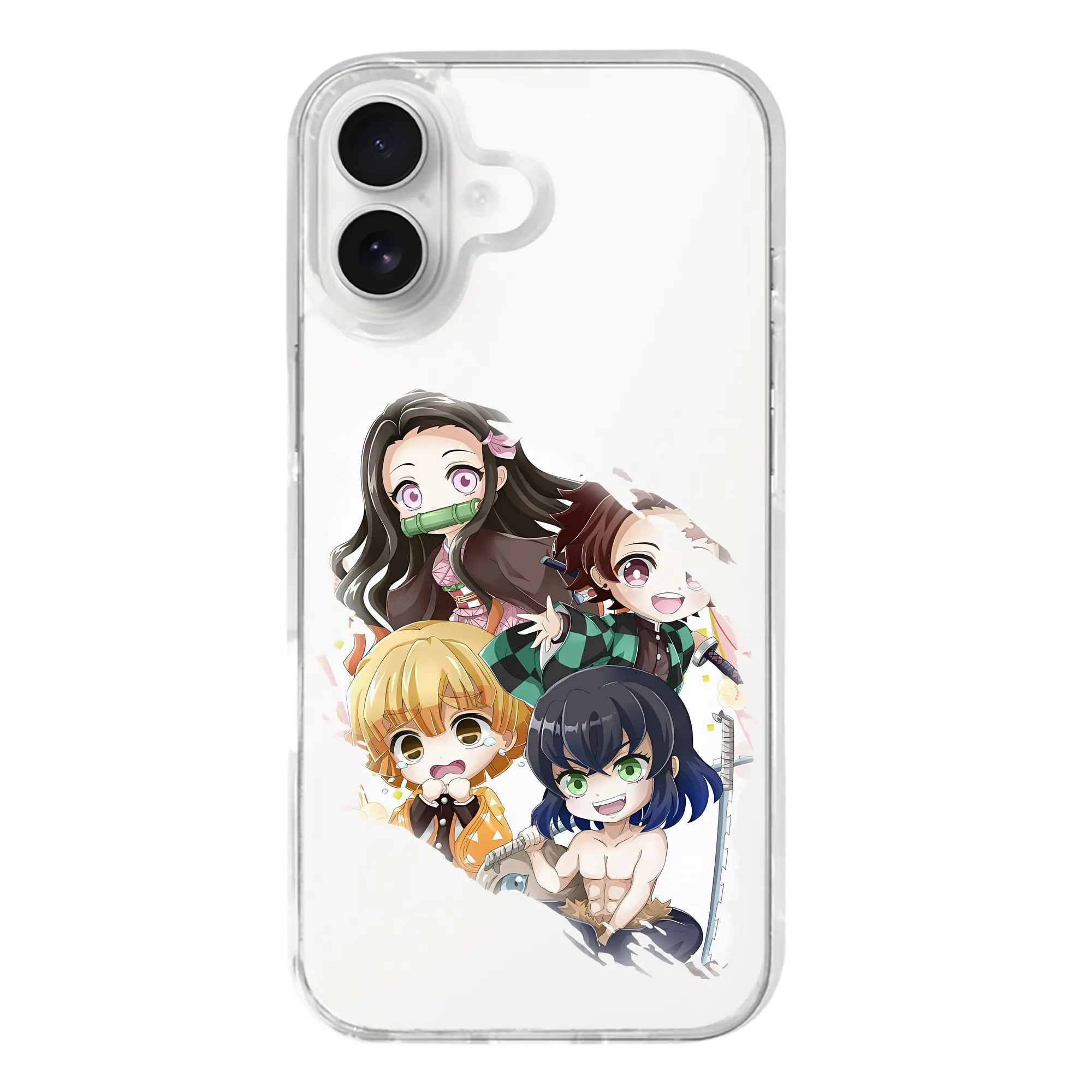 鬼滅の刃 グッズ,竈門 禰豆子 - iPhone 17シリーズ 透明スマホケース – 薄型・耐衝撃・精密フィット保護カバー